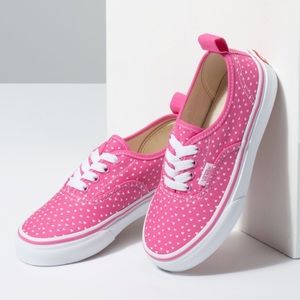 pink vans with hearts